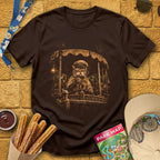 Cat Skipper [Cinematic] T-Shirt for Theme Park Fans (Dark Chocolate)