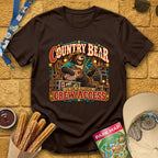 Country Bear [Western] T-Shirt for Theme Park Fans (Dark Chocolate)