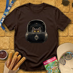 Haunted Cat [Illu] T-Shirt for Theme Park Fans (Dark Chocolate)