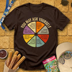 You May Ask [Distressed] T-Shirt for Theme Park Fans (Dark Chocolate)