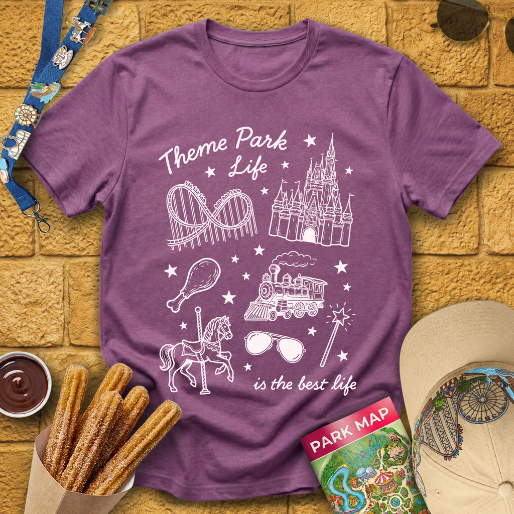 Theme Park Life [LineArt] T-Shirt