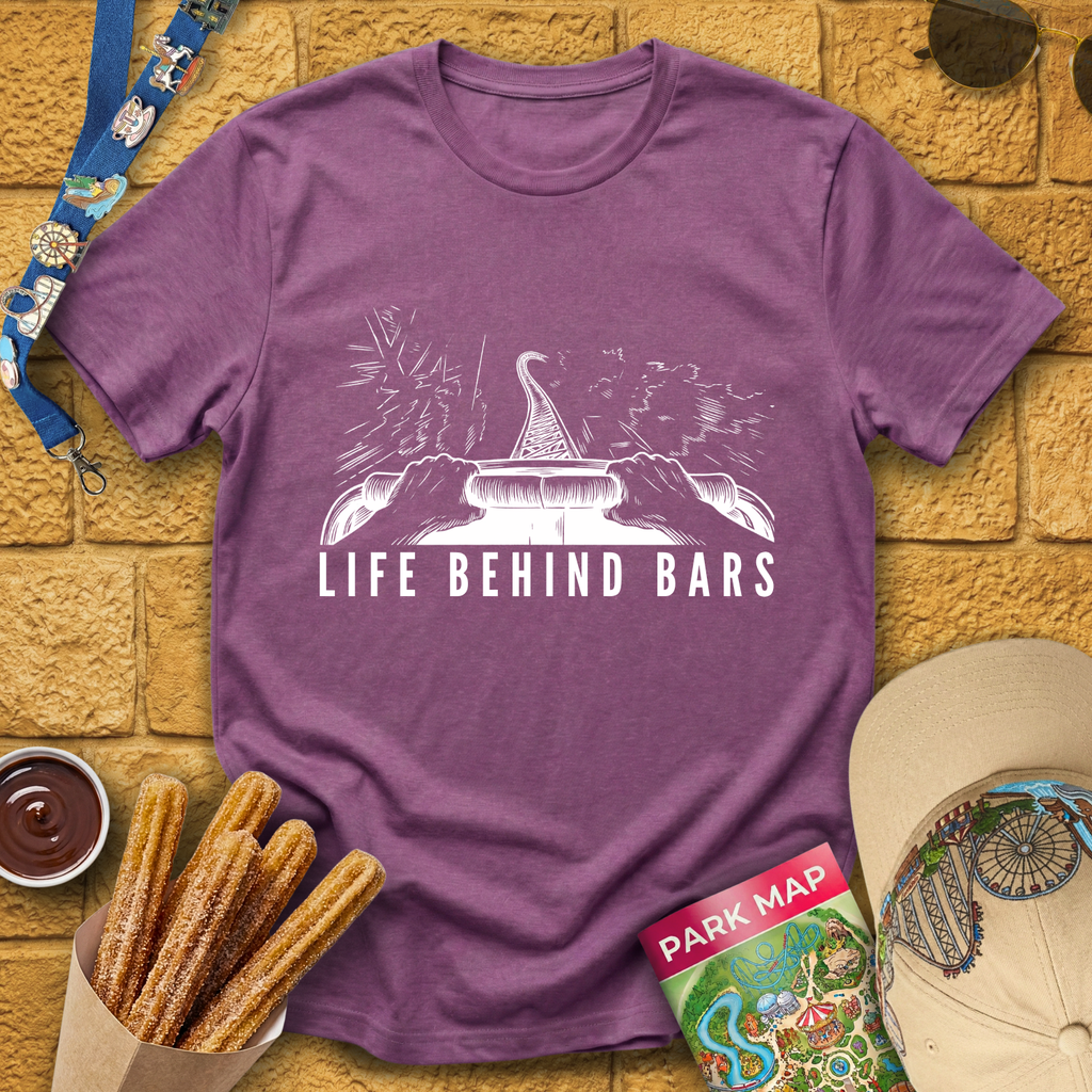 Life Behind Bars [Woodcut] T-Shirt