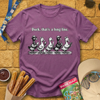 Duck, Long Line [WoodCut] T-Shirt