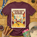 Leaving Hurts & Fireworks 2 [70sPoster] T-Shirt