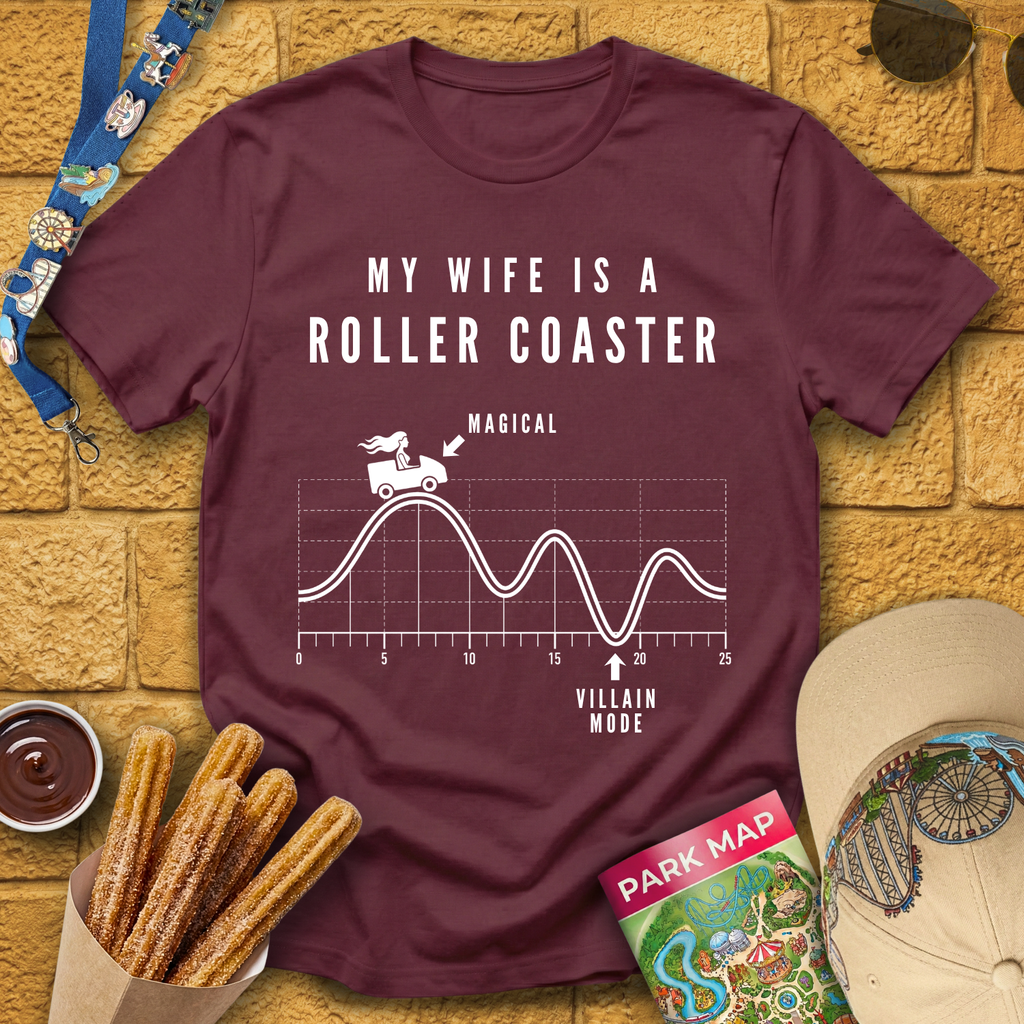 Wife Roller Coaster [Chart] T-Shirt