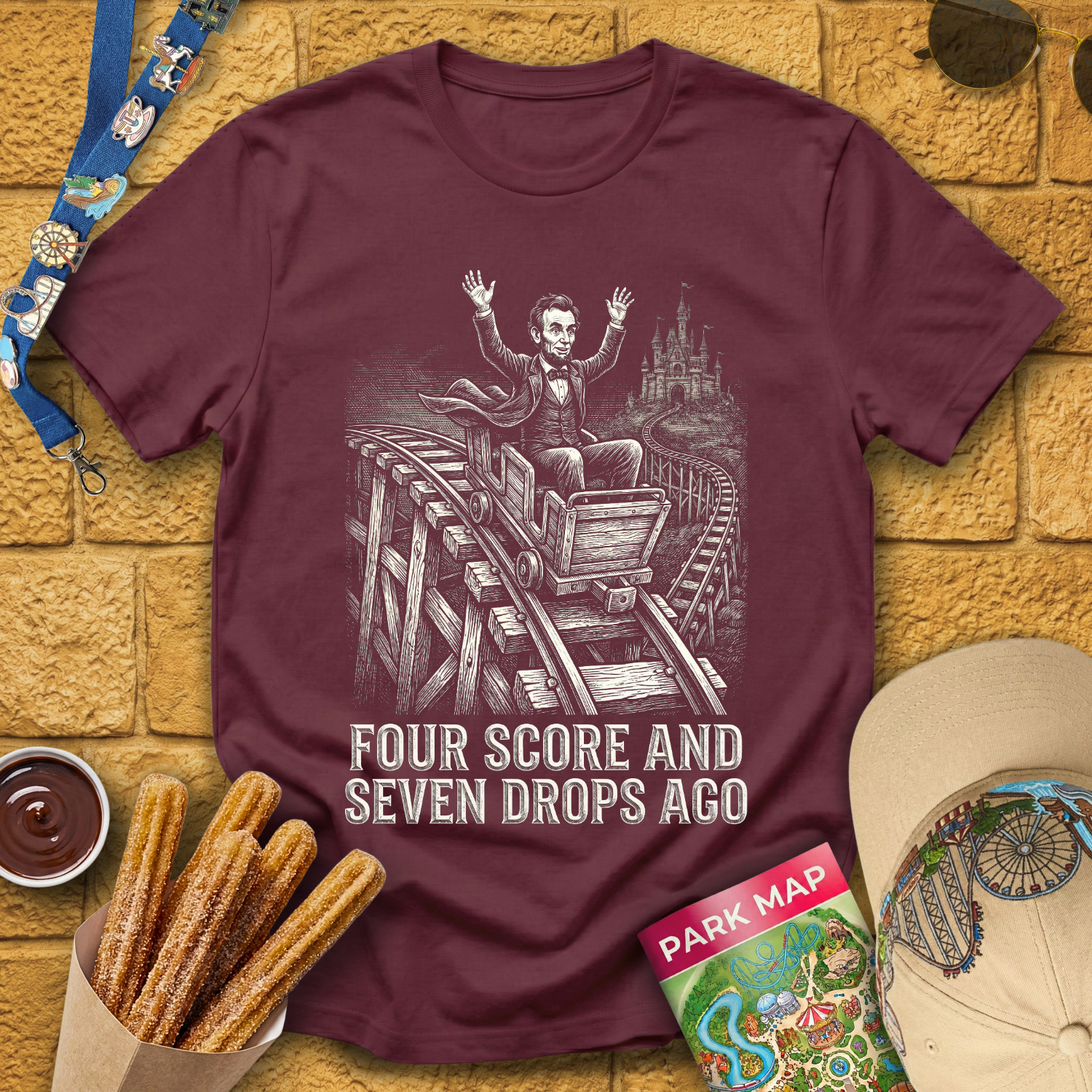 Seven Drops Ago [Woodcut] T-Shirt