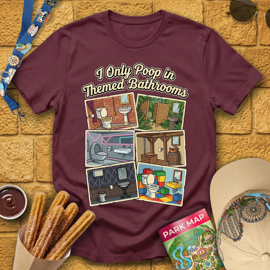 Poop In Themed Bathrooms [Postcard] T-Shirt