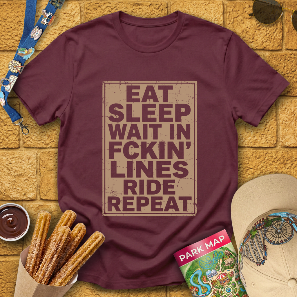 Sleep Wait Repeat [Distressed] T-Shirt