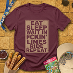 Sleep Wait Repeat [Distressed] T-Shirt