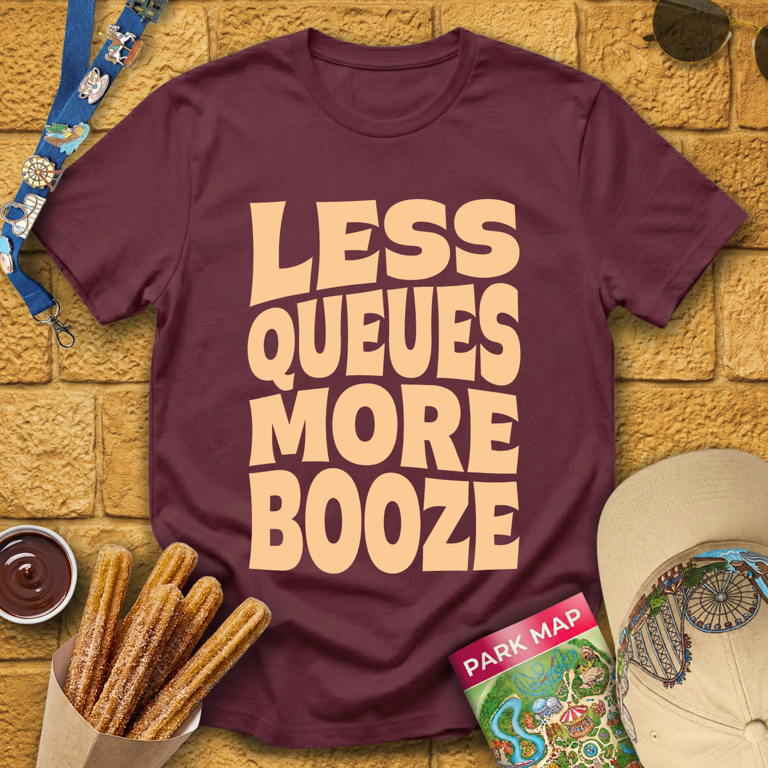Less Queues, More Booze [Bold] T-Shirt