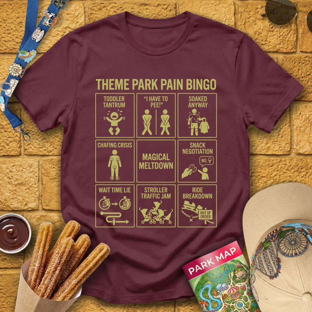 Theme Park Bingo [Sleek] T-Shirt