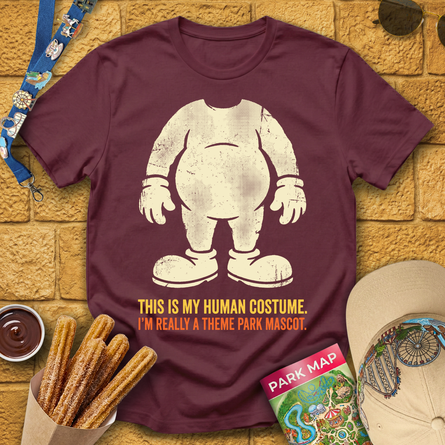 Theme Park Mascot [Bold] T-Shirt