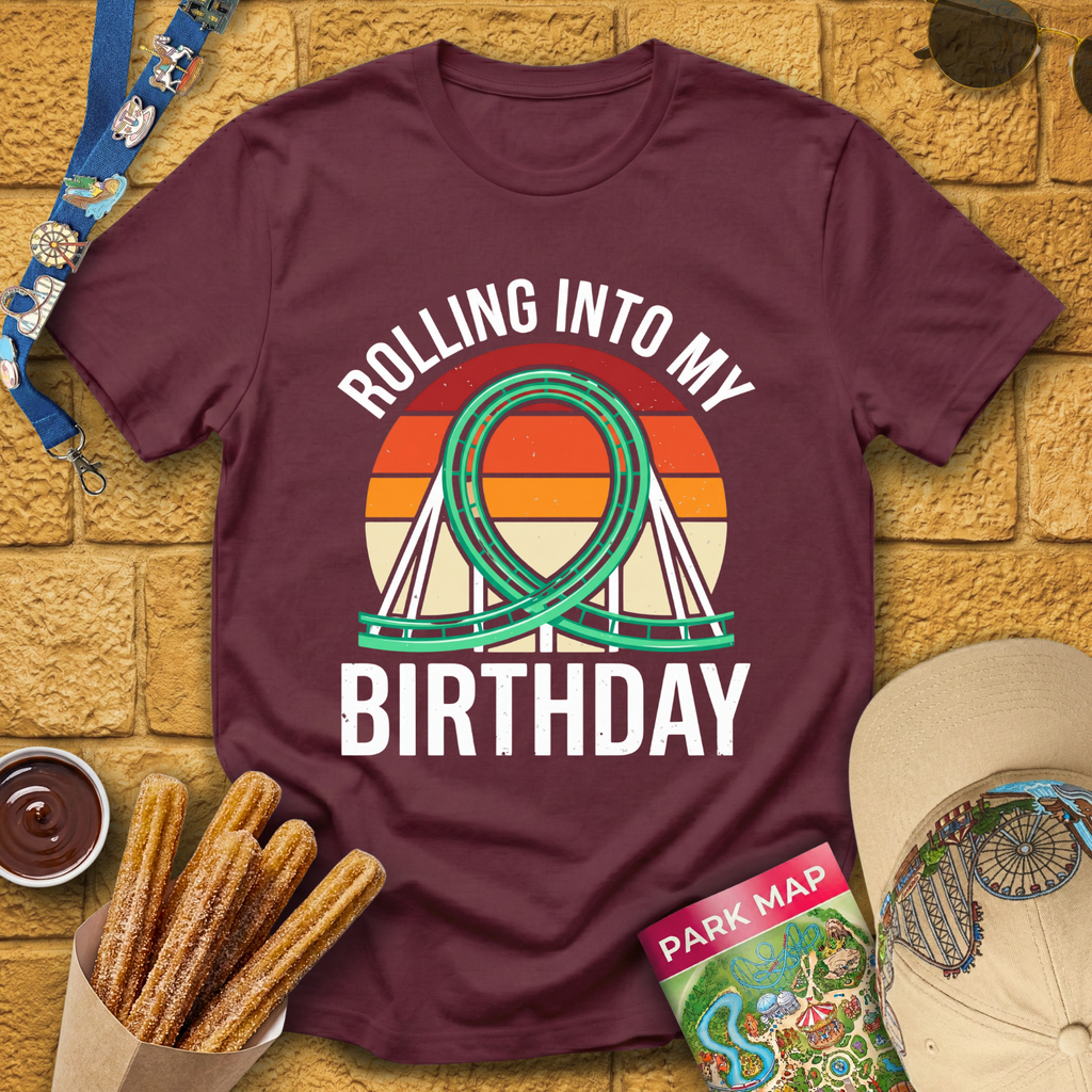 Rolling Into Birthday [Retro] T-Shirt
