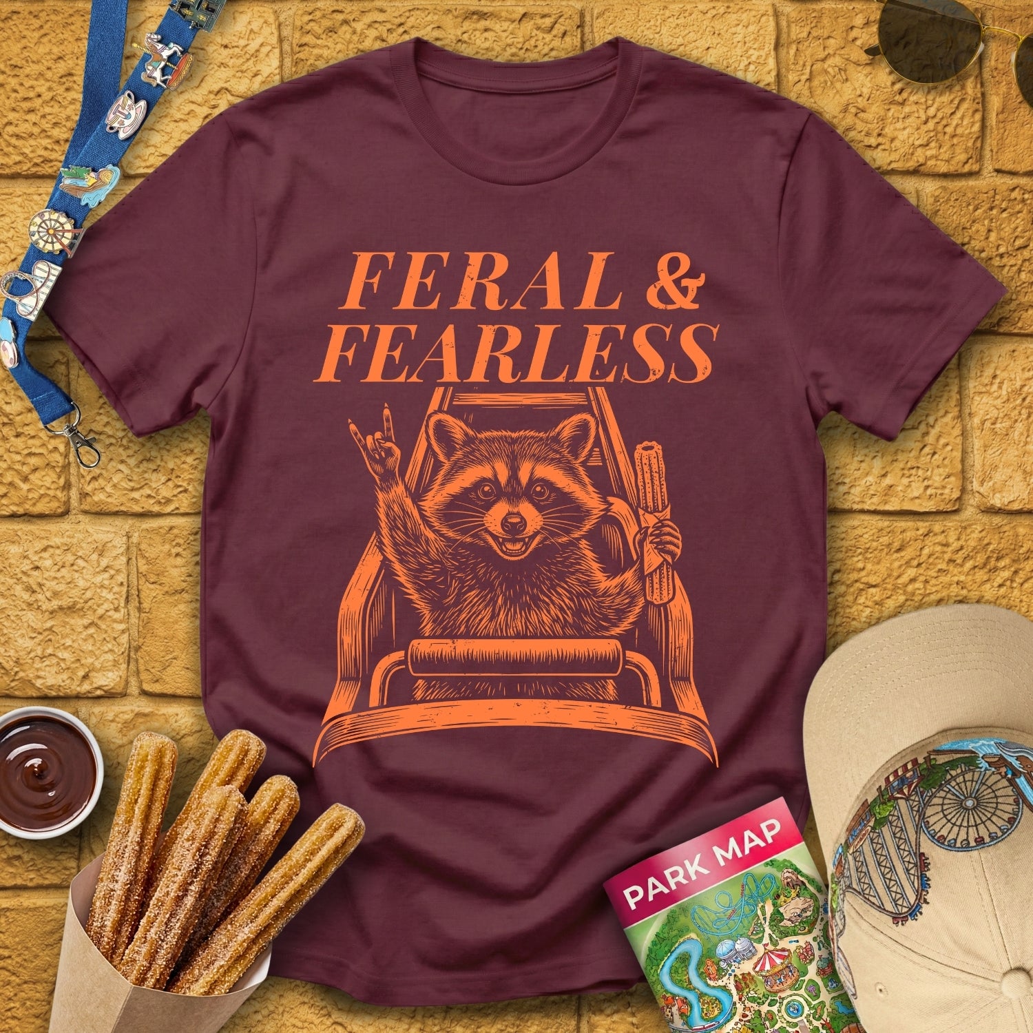 Feral&Fearless [Woodcut] T-Shirt