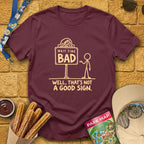 Bad Wait Time [Illu] T-Shirt for Theme Park Fans (Maroon)