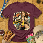 Yellow Strap Tug [RetroBadge] T-Shirt