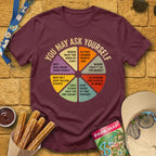 You May Ask [Distressed] T-Shirt for Theme Park Fans (Maroon)