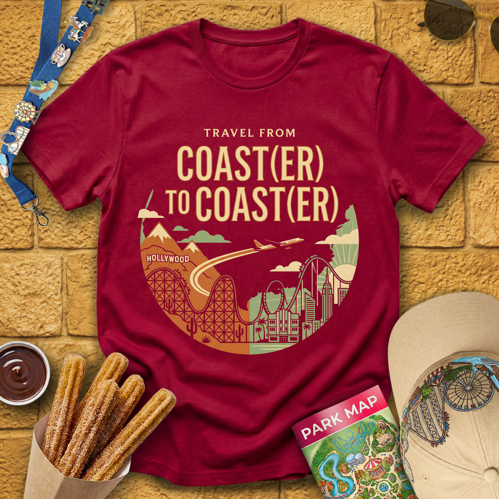 Coast(er) to Coast(er) [Badge] T-Shirt