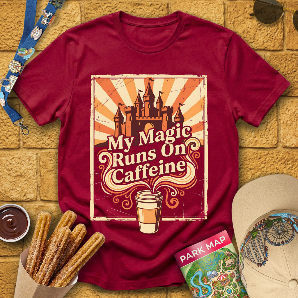 Magic Runs on Caffeine [70s] T-Shirt