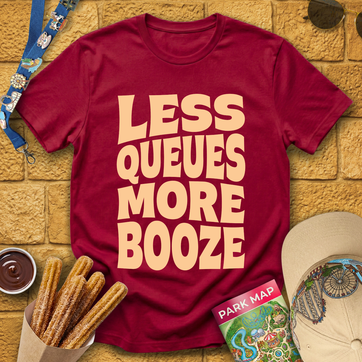 Less Queues, More Booze [Bold] T-Shirt