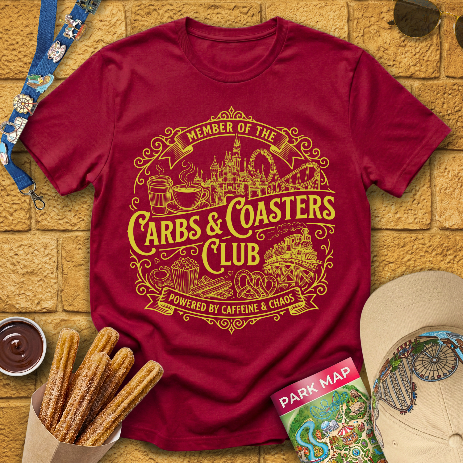Carbs & Coasters Club [VictorianBadge] T-Shirt