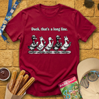Duck, Long Line [WoodCut] T-Shirt