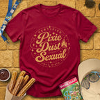 Pixie Dust S... [Badge] T-Shirt for Theme Park Fans (Cardinal Red)