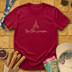 'Tis The Season [Sleek] T-Shirt for Theme Park Fans (Cardinal Red)