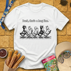 Duck, Long Line [WoodCut] T-Shirt