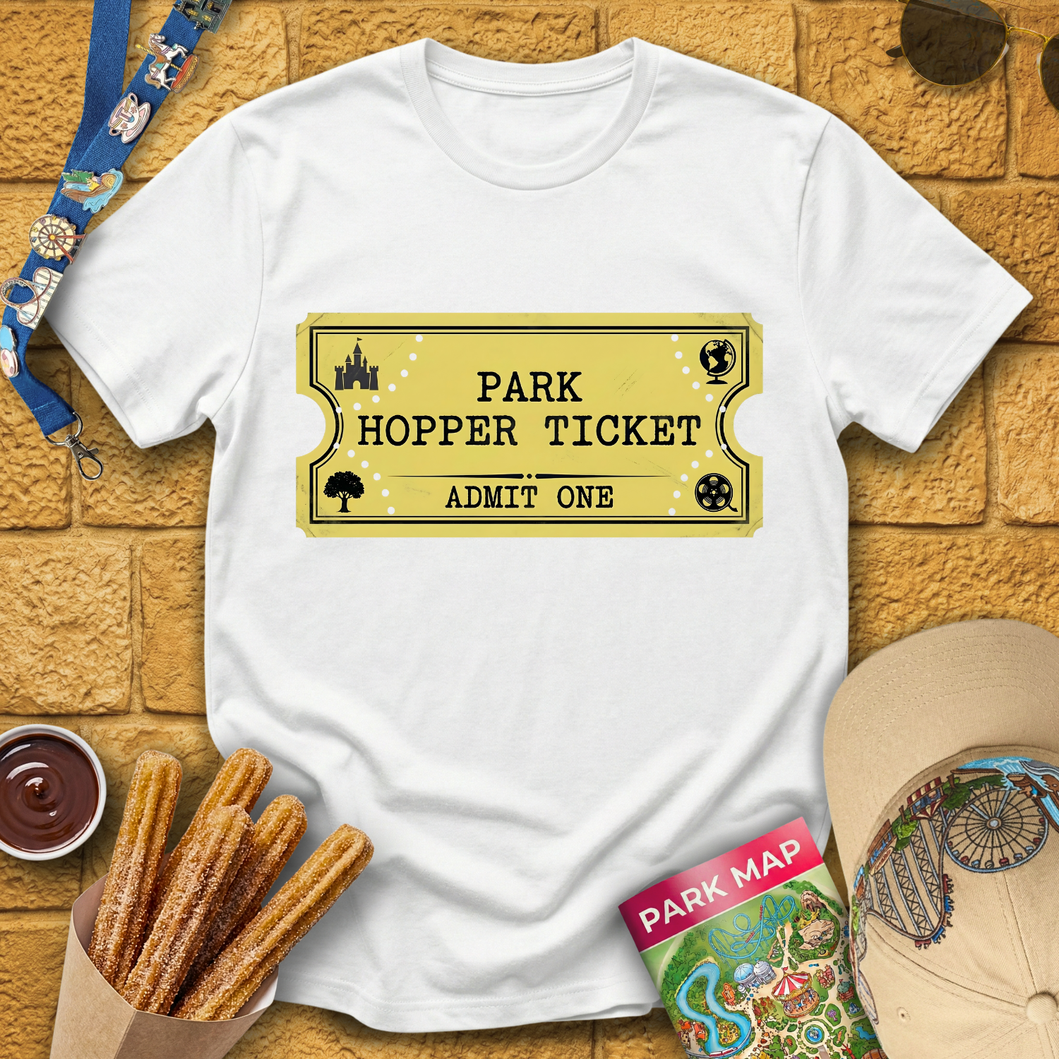 Park Hopper Ticket [Golden] T-Shirt