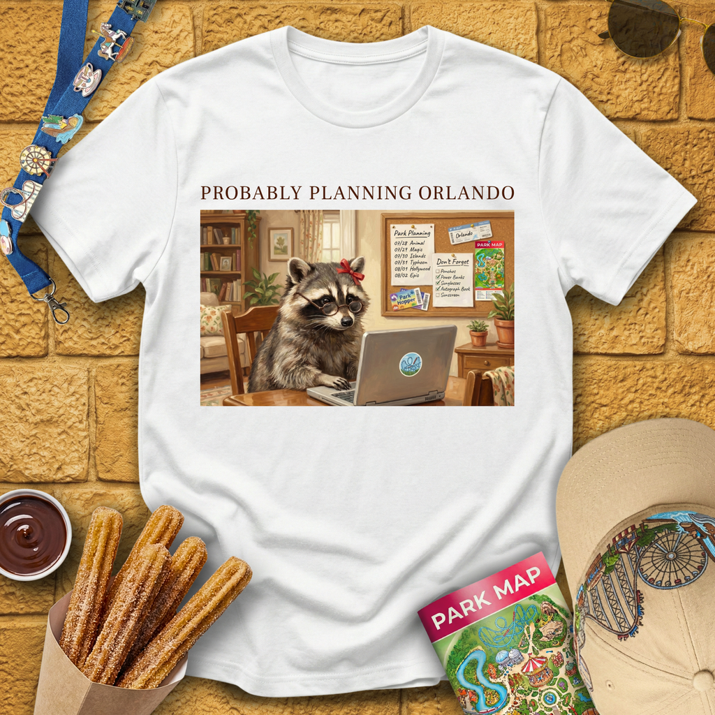 Raccoon Planning Orlando [OilArt] T-Shirt