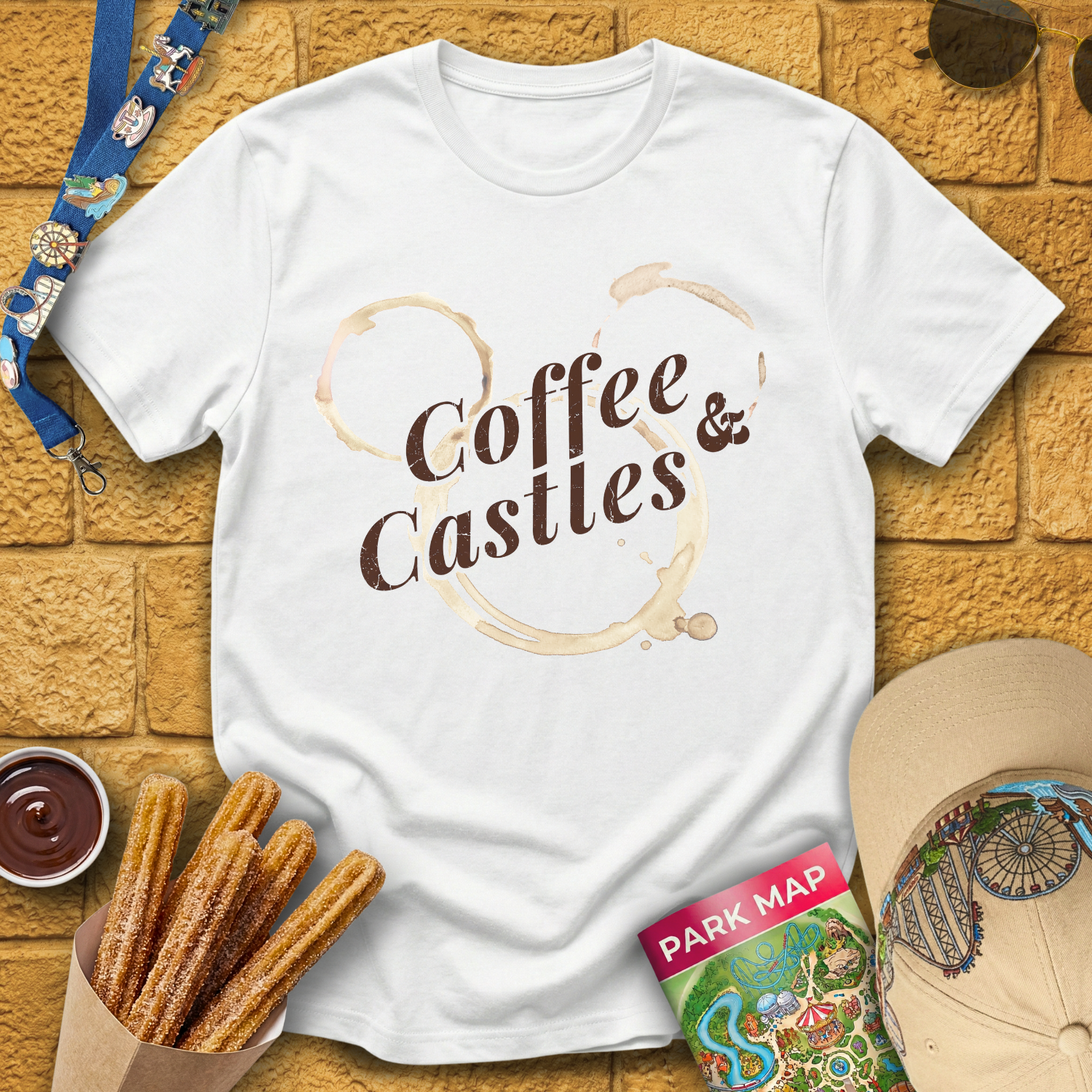 Coffee & Castles [Stained] T-Shirt