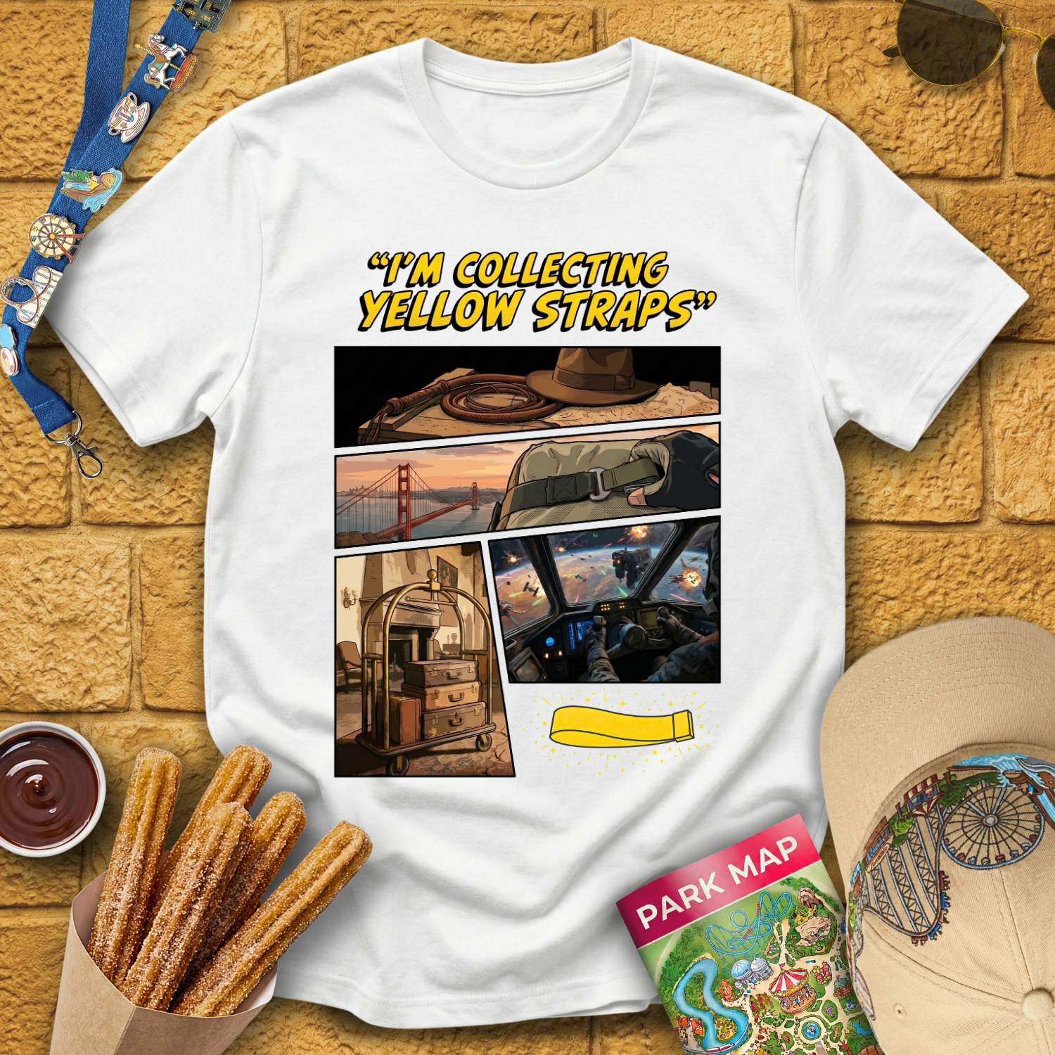 Collecting Yellow Straps [Comic] T-Shirt