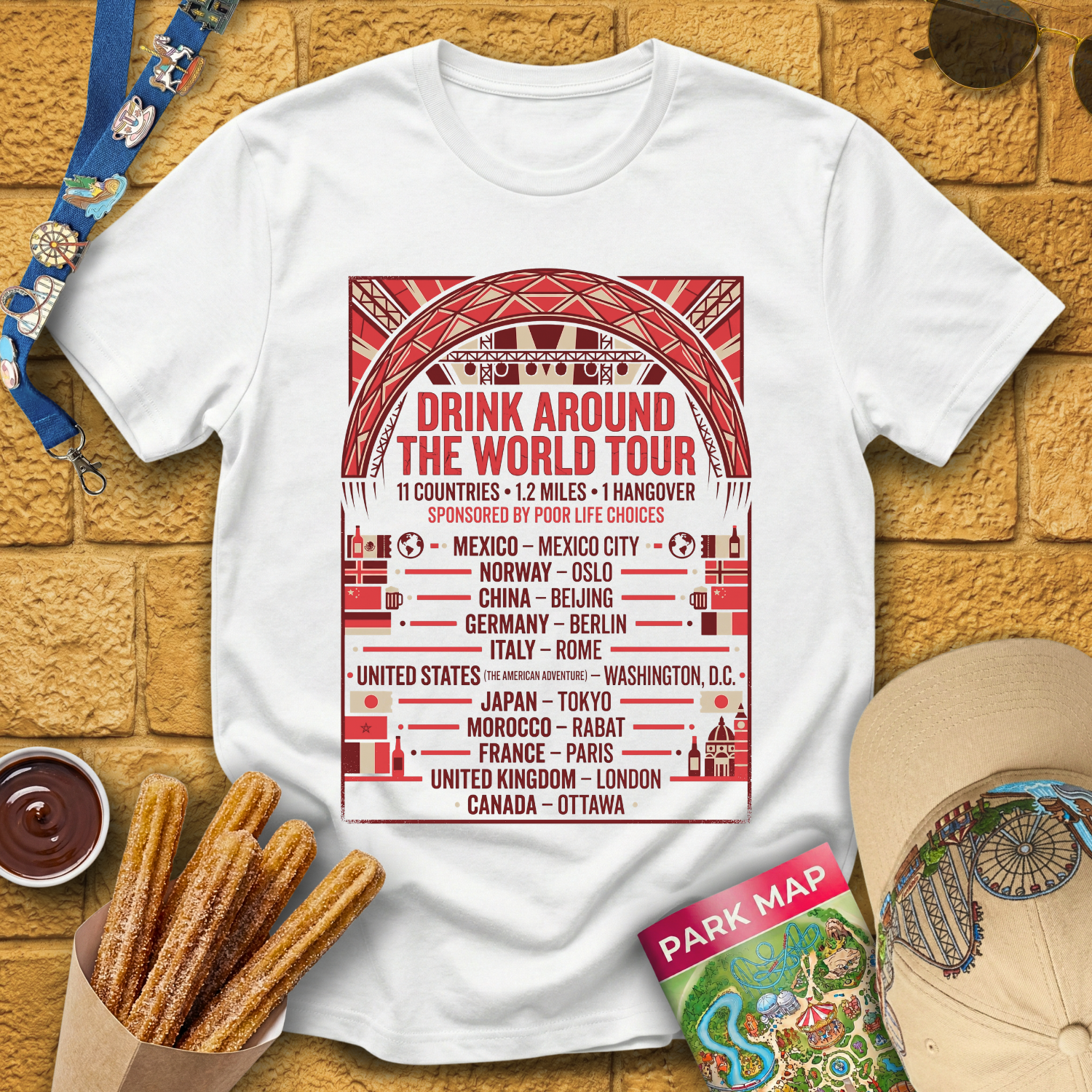 Drinking Around The World [Tour] T-Shirt