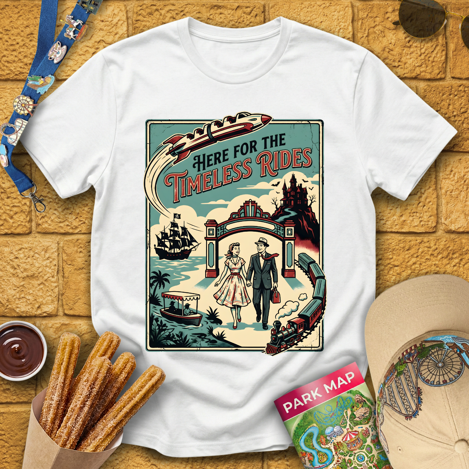 Timeless Rides [50sPoster] T-Shirt