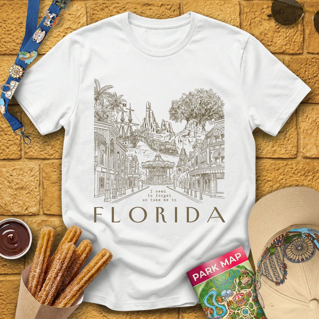 Take Me To Florida [LineArt] T-Shirt