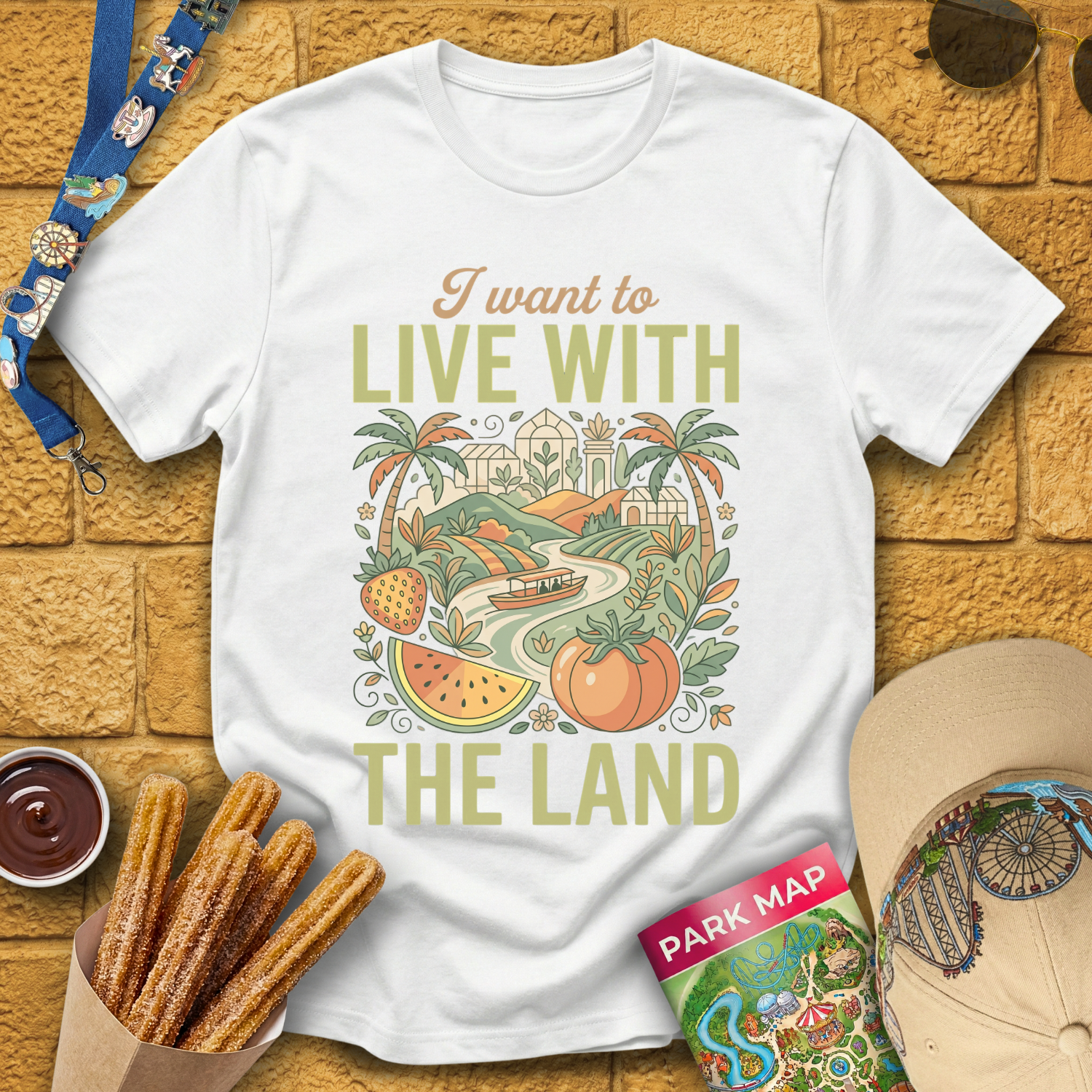 Live With The Land [Boho] T-Shirt