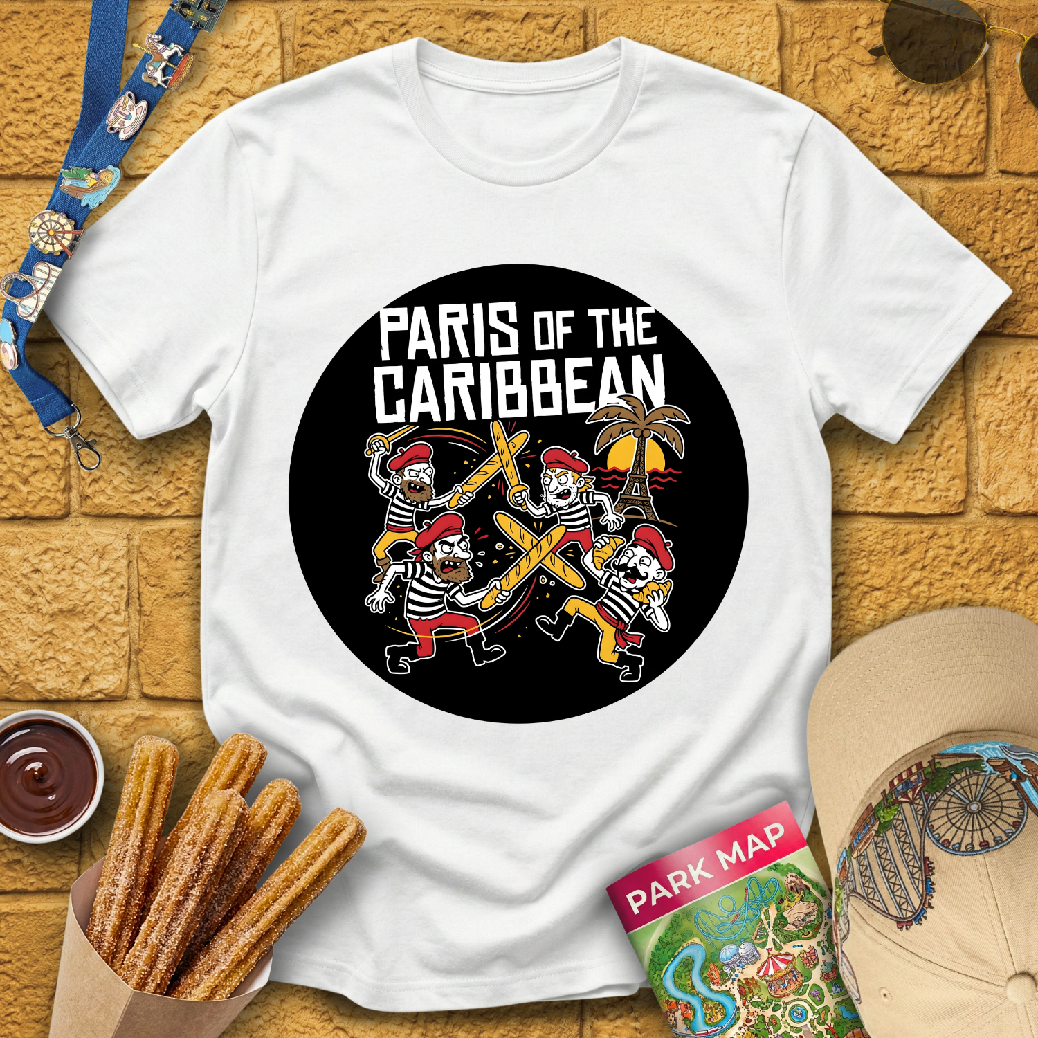Paris of the Caribbean [Badge] T-Shirt