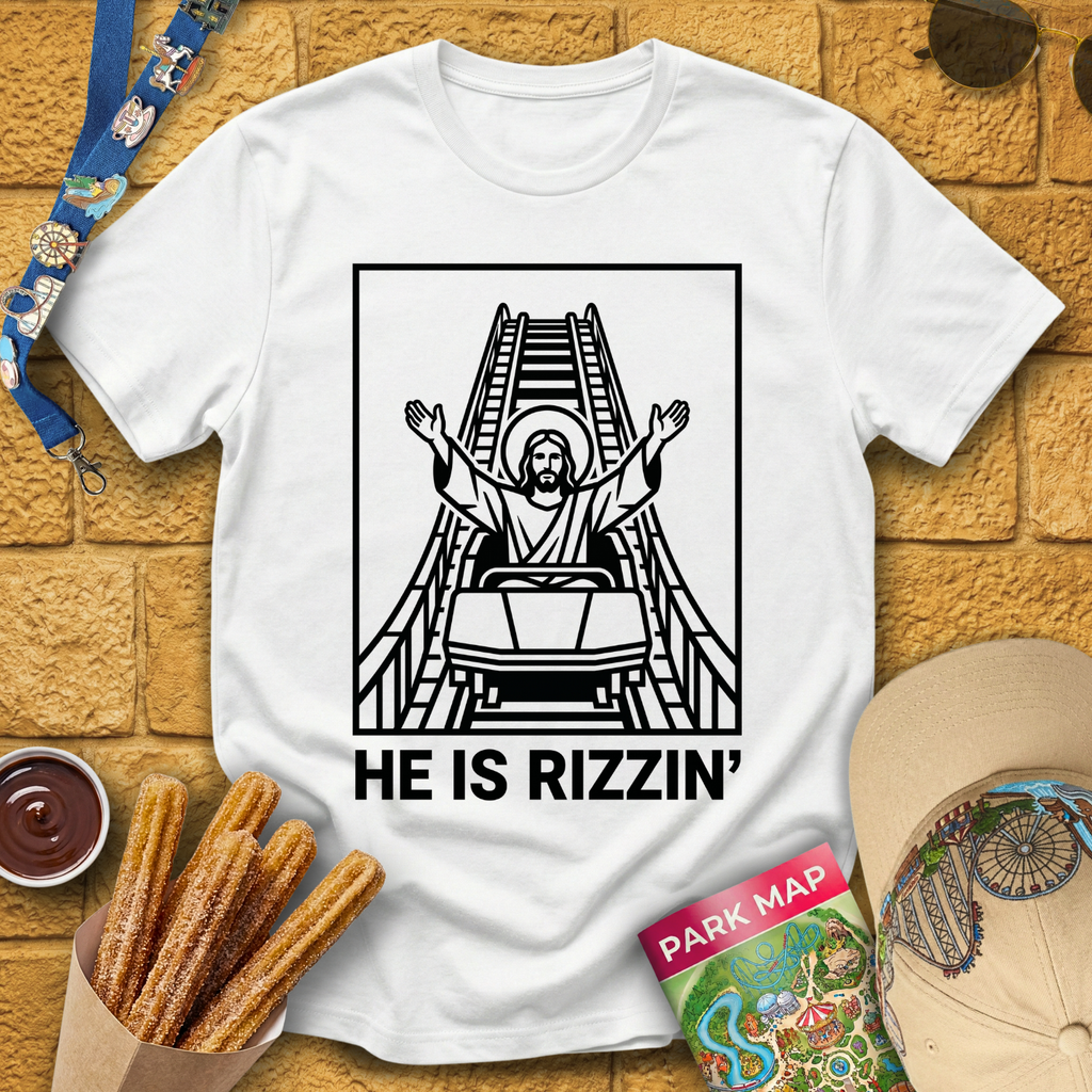 He Is Rizzin' [LineArt] T-Shirt