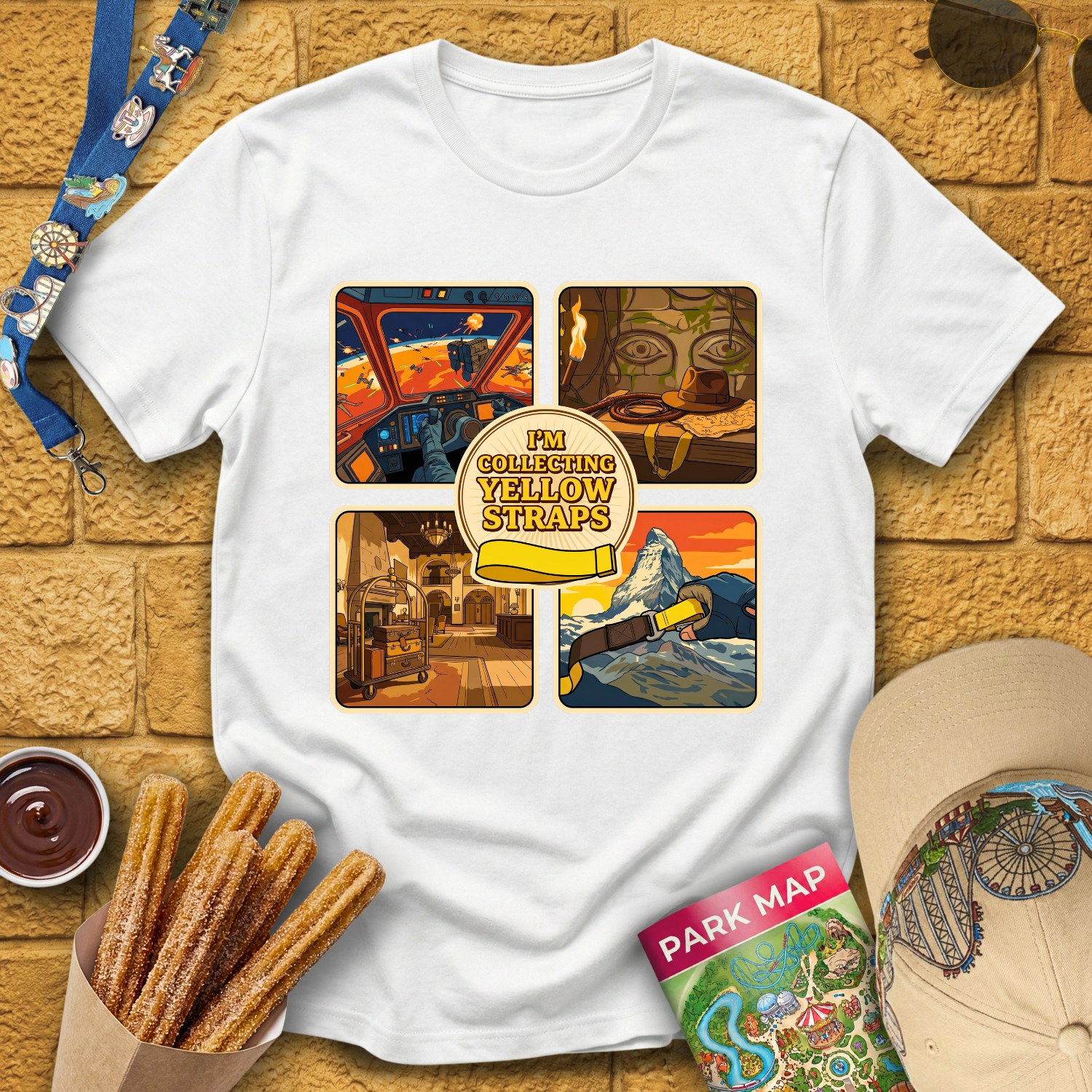 Collecting Yellow Straps [VSticker] T-Shirt