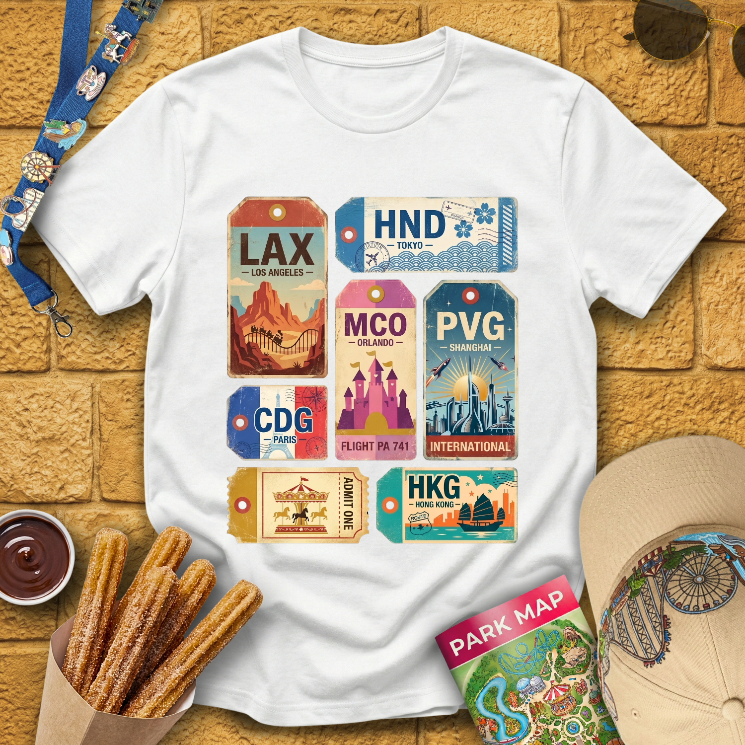 Luggage Tags [Retro] T-Shirt