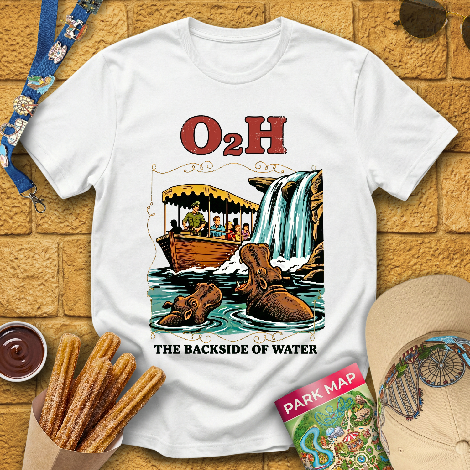 O2H Backside Of Water [50sPoster] T-Shirt