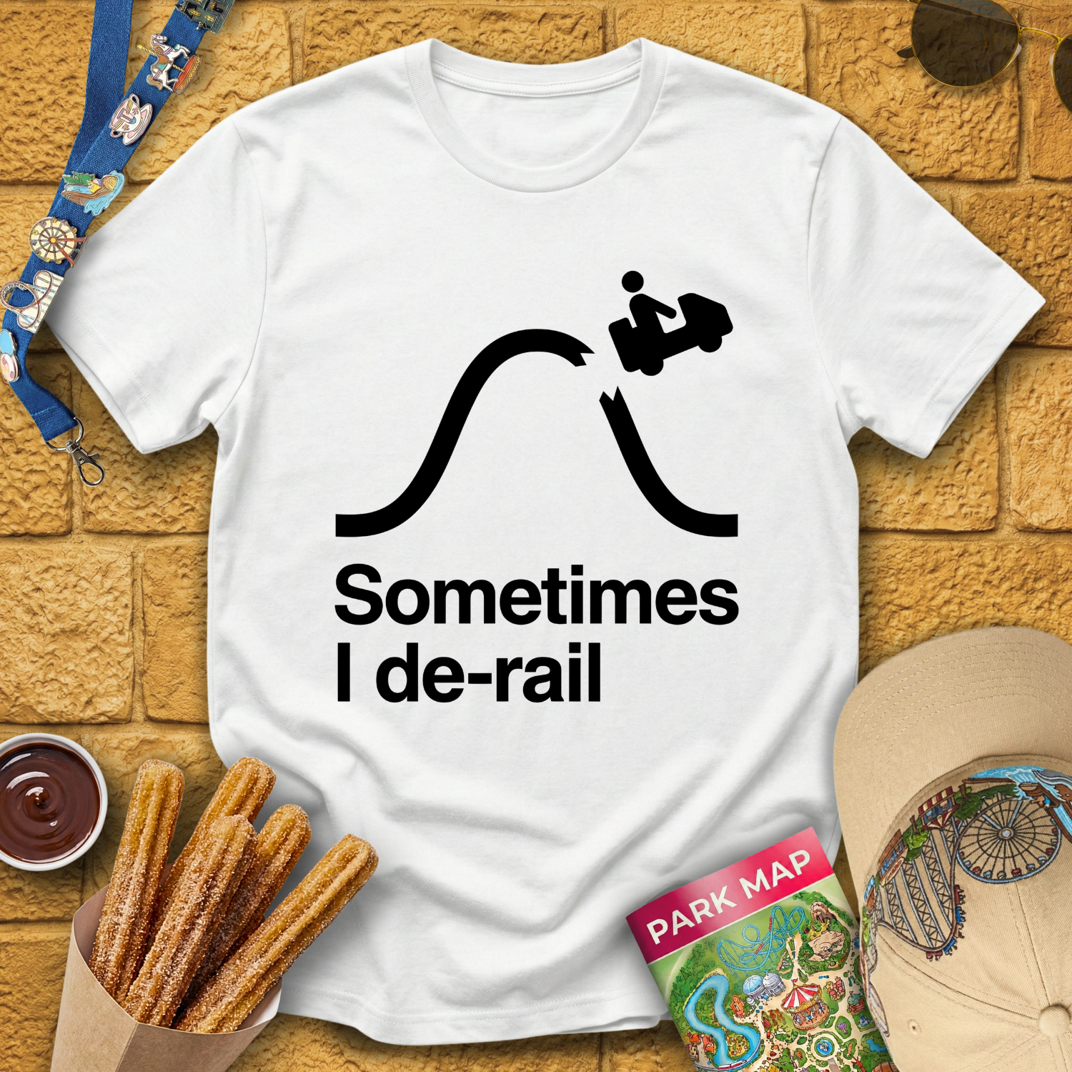 Sometimes I De-Rail [Sleek] T-Shirt