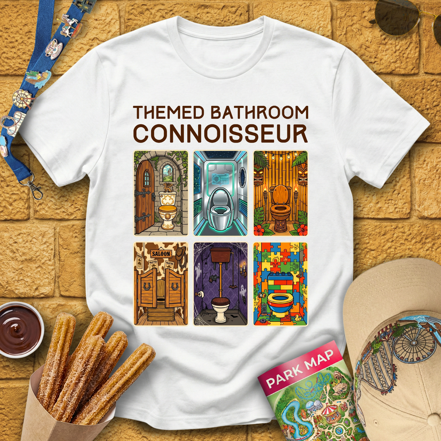 Themed Bathroom Connoisseur [MidCen] T-Shirt