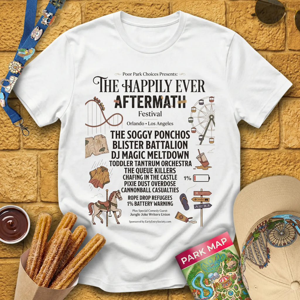 Aftermath Festival [Boutique] T-Shirt for Theme Park Fans (White)