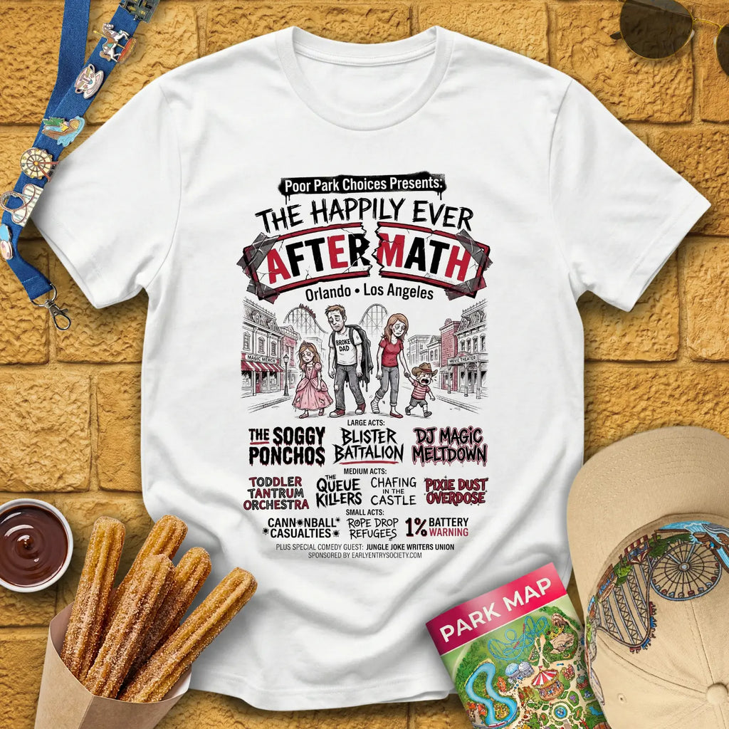 Aftermath Festival [Punk] T-Shirt for Theme Park Fans (White)