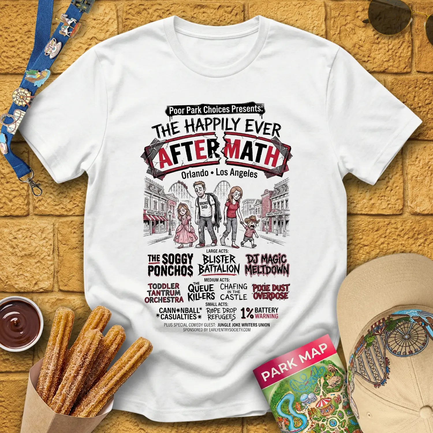 Aftermath Festival [Punk] T-Shirt for Theme Park Fans (White)