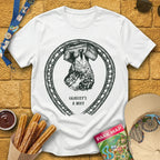 Coaster Owl [LinoCut] T-Shirt for Theme Park Fans (White)