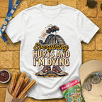 Everything Hurts [RetroBold] T-Shirt for Theme Park Fans (White)