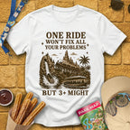 Fix Your Problems [MidCen] T-Shirt for Theme Park Fans (White)